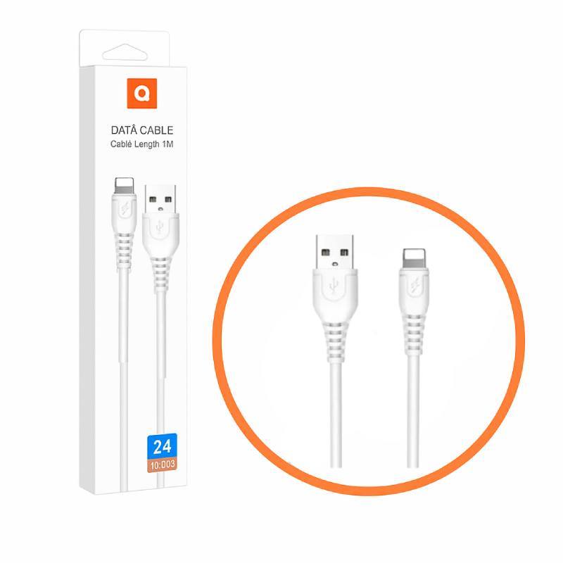 Câble De charge wuw-x166 2.4A Lightning IOS- Blanc