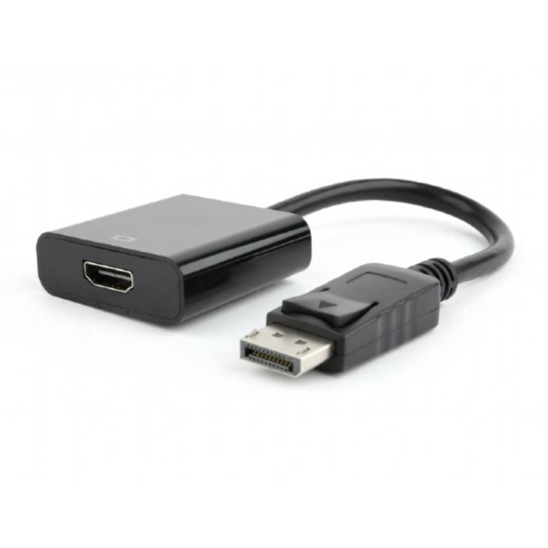 Cable adaptateur GEMBIRD AB-DPM-HDMIF-002 Displayport vers HDMI en blister - Noir