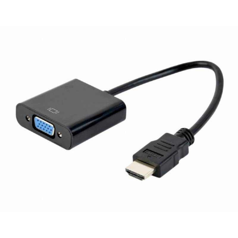 Câble adaptateur HDMI vers VGA GEMBIRD A-HDMI-VGA-04 - Noir - GEMBIRD