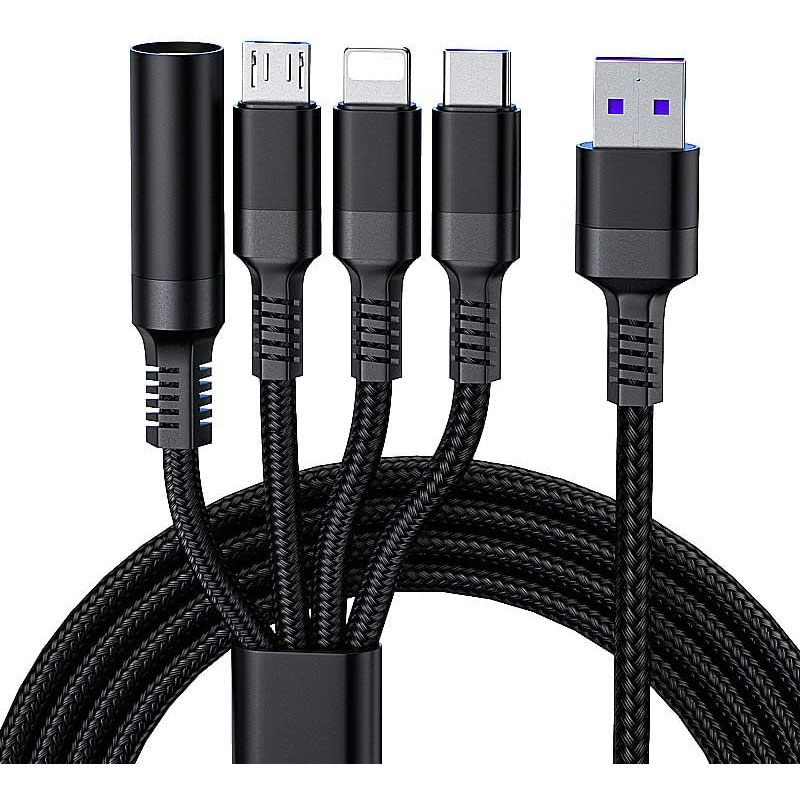 Câble Chargeur 4 En 1 Avec Allume Cigare - Noir