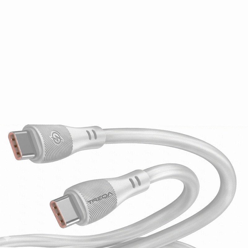 Câble De Charge 66W CA-8985 Type-C Vers Type-C - Blanc