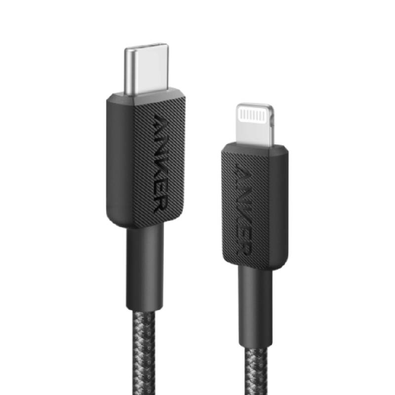 Câble De Charge Anker 310 USB-C Vers Lightning 1.8M - Noir - ANKER