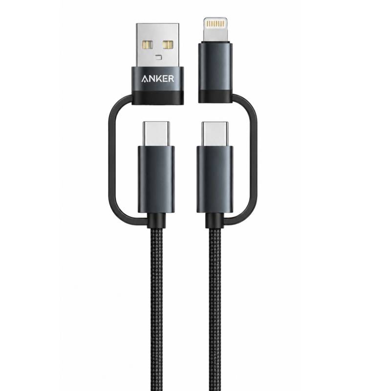 Câble de Charge ANKER C520 4-en-1 120W USB-C / Lightning - Noir - ANKER