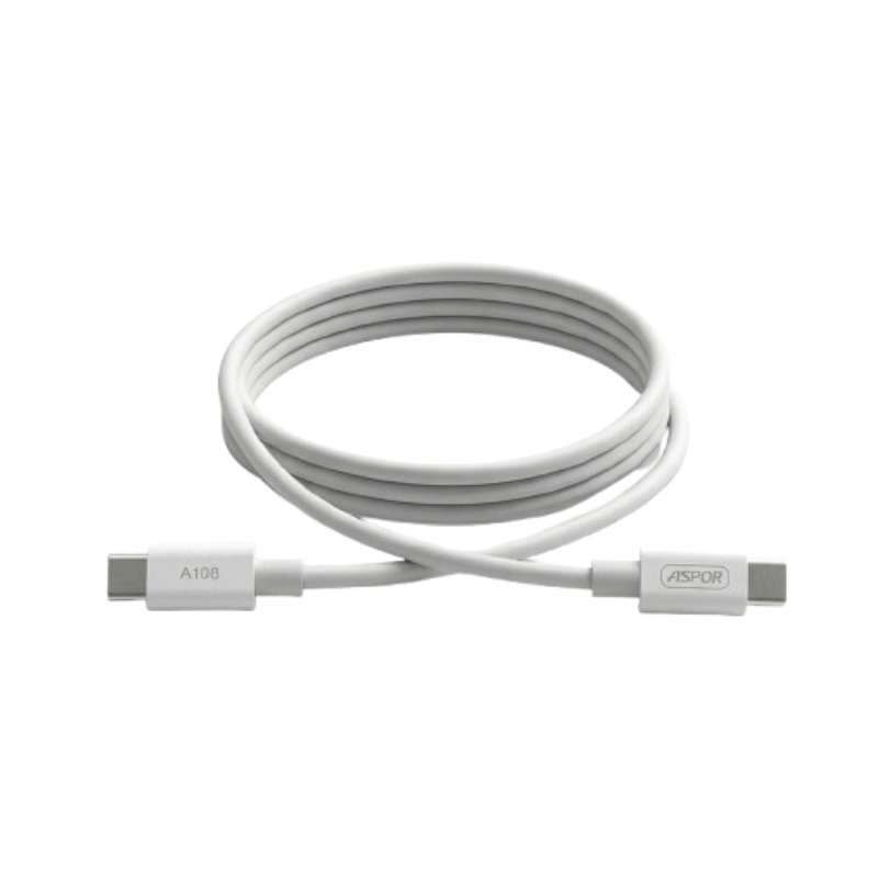 Câble de Charge Aspor A108L USB Vers Type-C 100W - Blanc