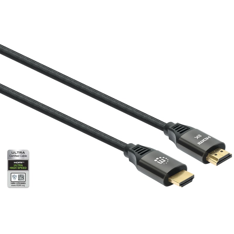 Câble HDMI Vers HDMI Ultra Haut Débit 3 Mètres 8K@60Hz - MANHATTAN