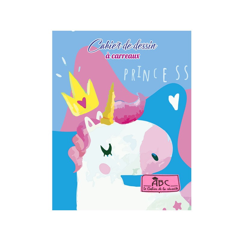 Cahier de dessin à carreaux ABC Reliure Piqué 10*10 cartonnés
