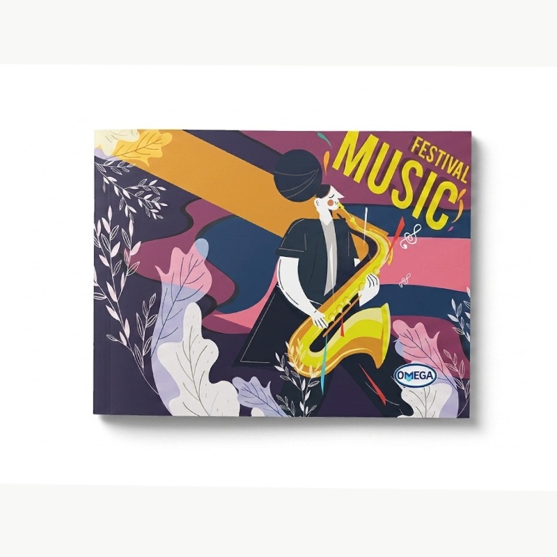 Cahier De Musique Et Chant 48p OMEGA 22x17 - 9030 - OMEGA