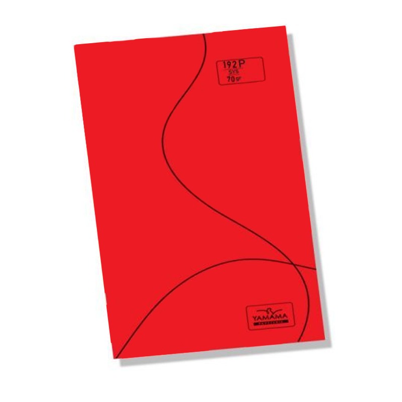 Cahier Piqué YAMAMA BMV 192 Pages UNI SYS 70Gr - Rouge - YAMAMA