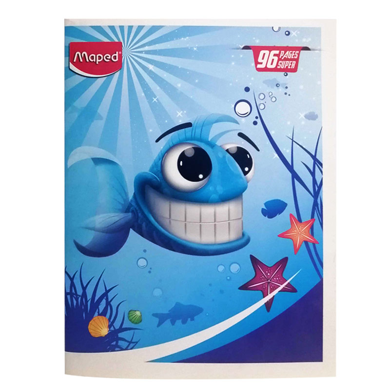 Cahier Piqure MAPED Super 96 Pages 17 x 22cm Avec couverture couché - MAPED