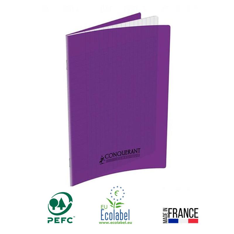 Cahier Piqûre CONQUERANT 96 Pages 90 Gr Seyès 24x32 cm - Violet