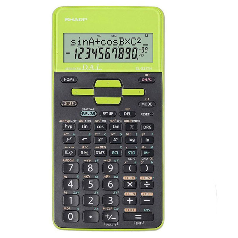 Calculatrice Scientifique SHARP EL-531THB - Vert