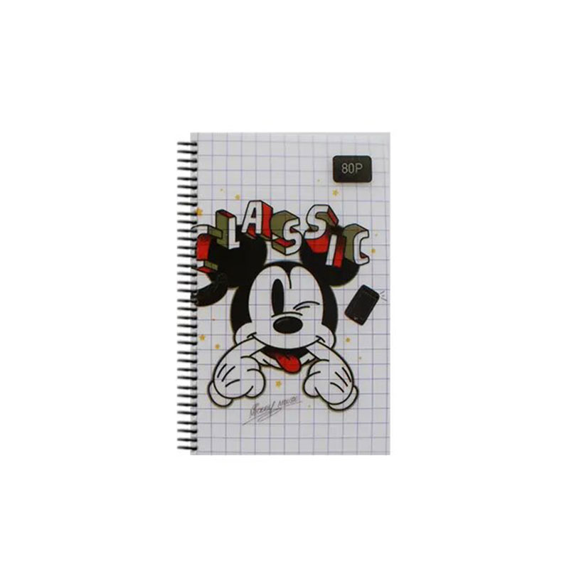 Carnet Spirale YAMAMA DISNEY 80 Pages 7.5x11cm - YAMAMA