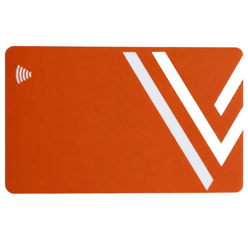 Carte De Visite VCARD Designe V Sans Contact - Orange & Rouge - VCARD
