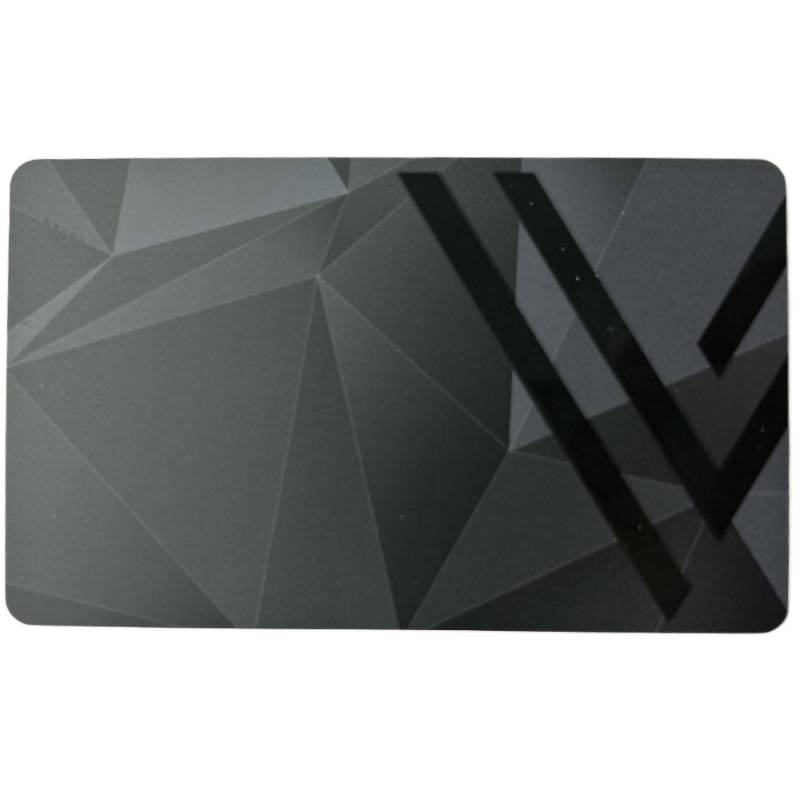 Carte De Visite VCARD Digitale Designe Motif Sans Contact - Noir&Gris - VCARD