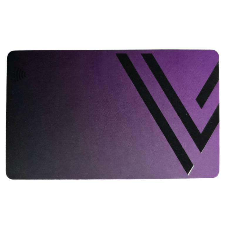 Carte De Visite VCARD Digitale Designe V Sans Contact - Mauve - VCARD