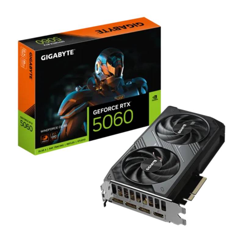Carte Graphique GIGABYTE GeForce RTX 5060 WINDFORCE OC 8G - Gigabyte