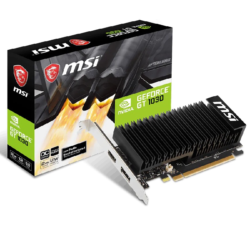Carte Graphique MSI GeForce GT 1030 2GHD4 LP OC - MSI