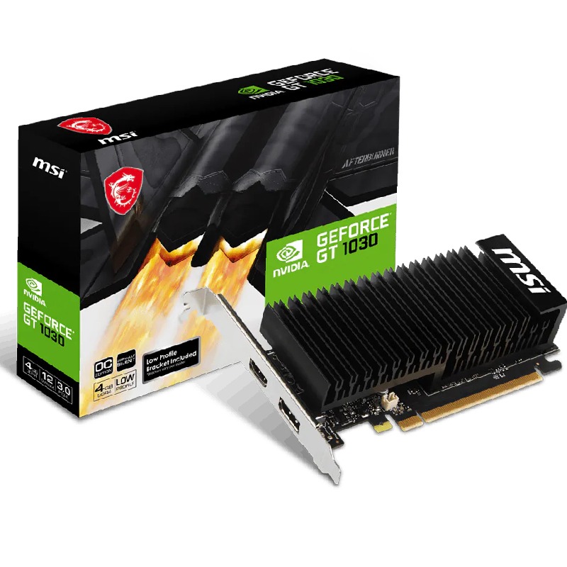 Carte Graphique MSI GeForce GT 1030 4GHD4 LP OC - MSI