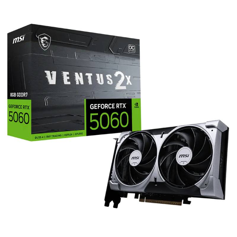 Carte Graphique MSI GeForce RTX 5060 8GB Ventus 2X OC