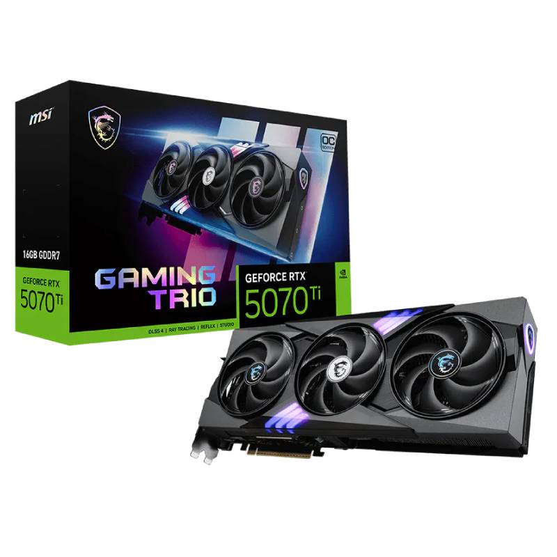 Carte Graphique MSI GeForce RTX 5070 Ti 16G GAMING TRIO OC