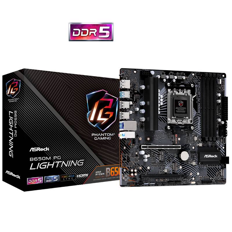 Carte Mère ASROCK B650M Phantom Gaming PG Lightning - ASRock