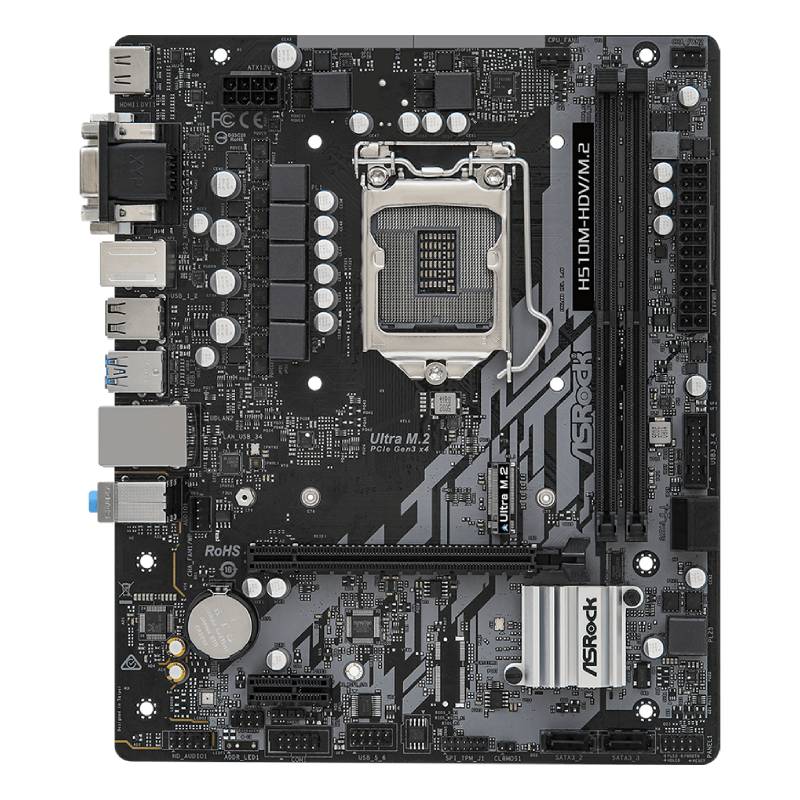 CARTE MERE ASROCK H510M-HDV/M.2 Micro ATX LGA 1200 64 GB - ASRock