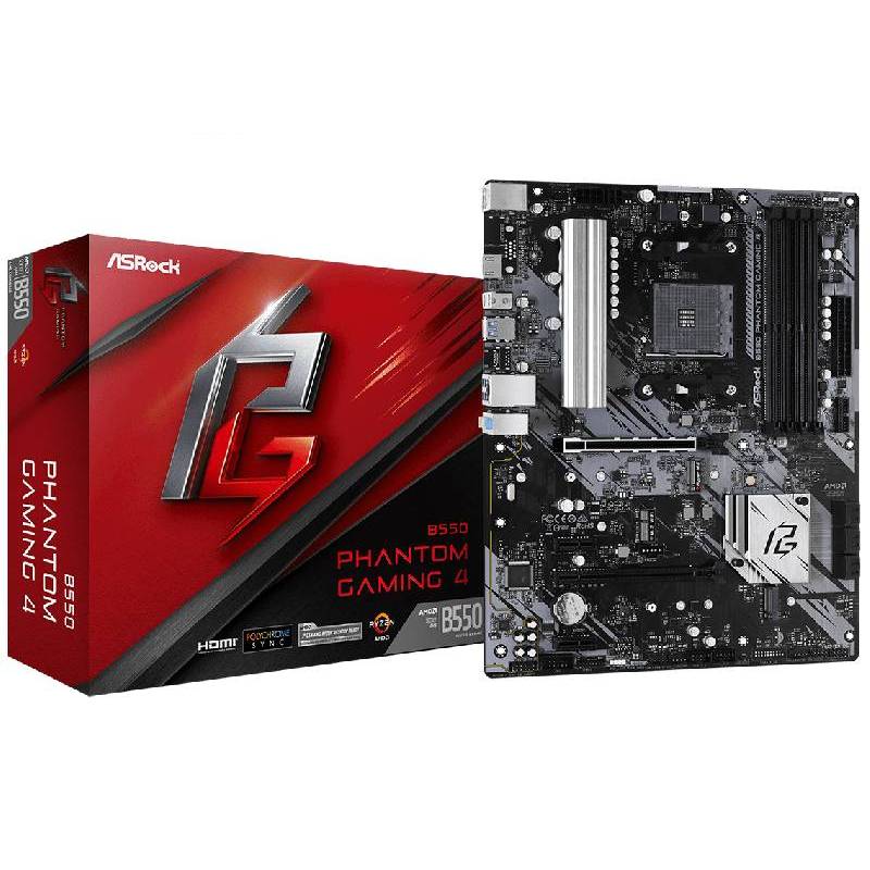Carte Mère ASROCK Pro B550 Phantom Gaming 4 (90-MXBCY0-A0UAYZ) - ASRock