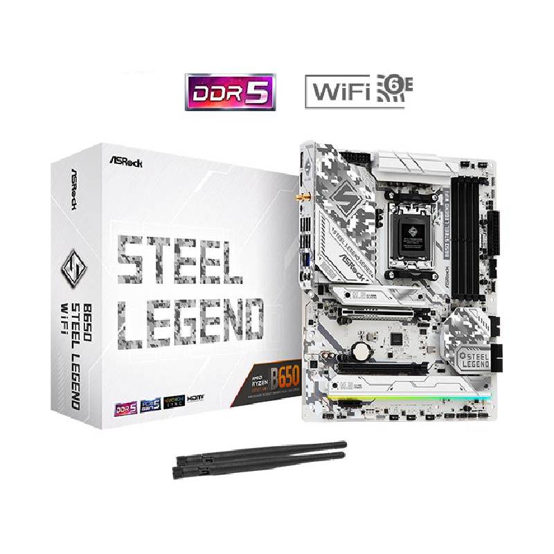 Carte Mère ASROCK B650 Steel Legend WiFi (90-MXBN90-A0UAYZ) - ASRock