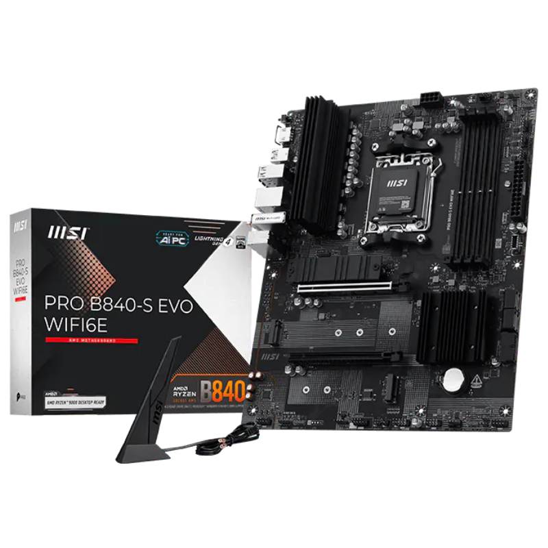 Carte Mère MSI PRO B840-S EVO WIFI6E (911-7E93-001) - MSI