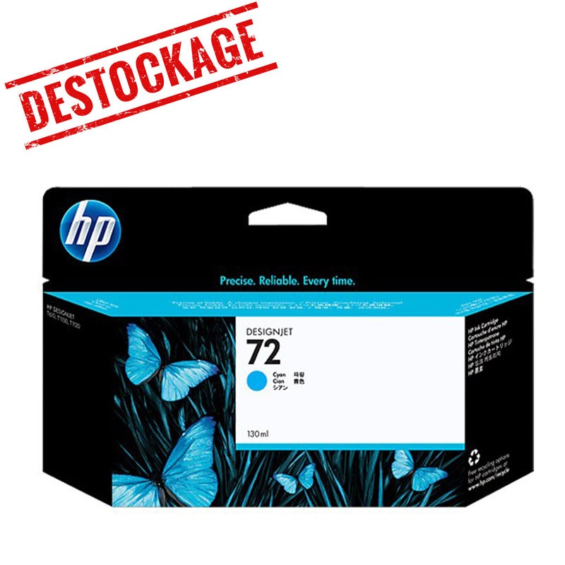 Cartouche d'encre DesignJet HP 72 130 ml - Cyan - HP