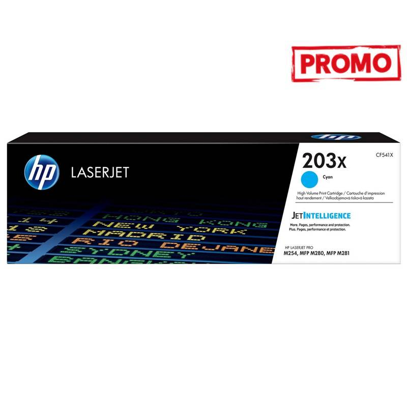 Toner LaserJet original HP 203X - Cyan - HP