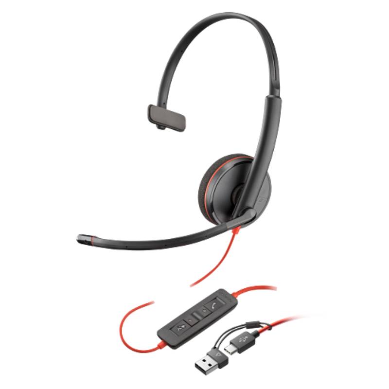 Casque Filaire Poly 3225 USB Type-C - Noir - POLY
