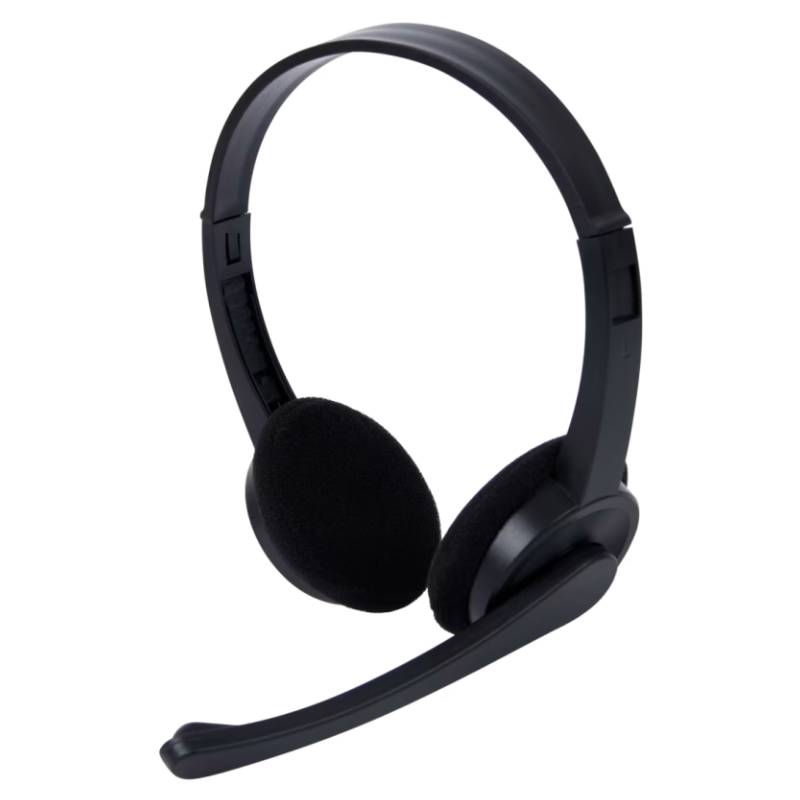 Casque Filaire Sologic avec microphone - Noir