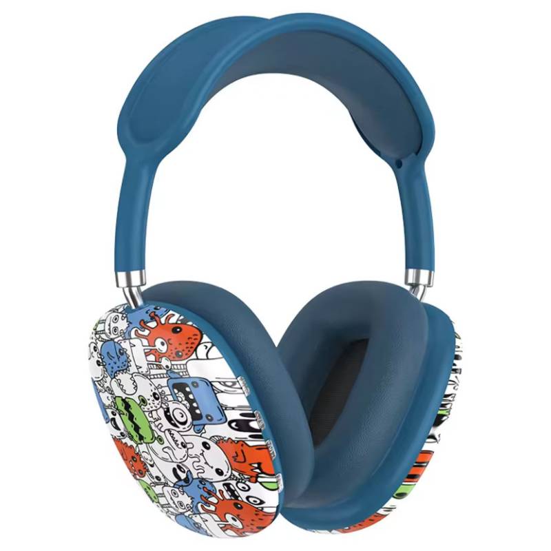 Casque Sans Fil P9 Plus - Bleu (P9-GRAFFITI-BL)