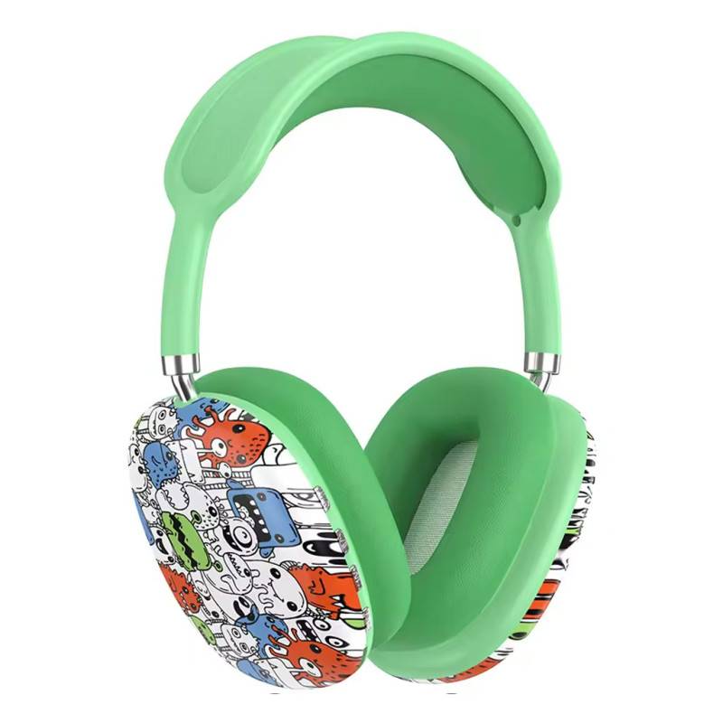 Casque Sans Fil P9 Plus - Vert (P9-GRAFFITI-VR)
