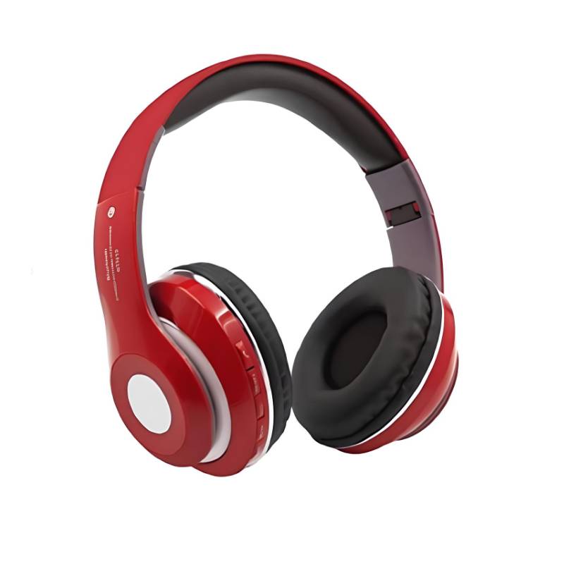 Casque Stéréo Sans Fil Pliable ST13 Bluetooth - Rouge