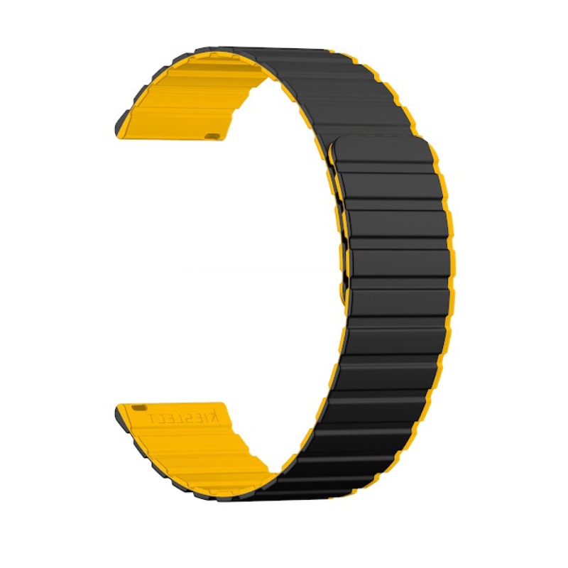 Ceinture Pour Montres KIESLECT 22MM - Jaune & Noir - KIESLECT