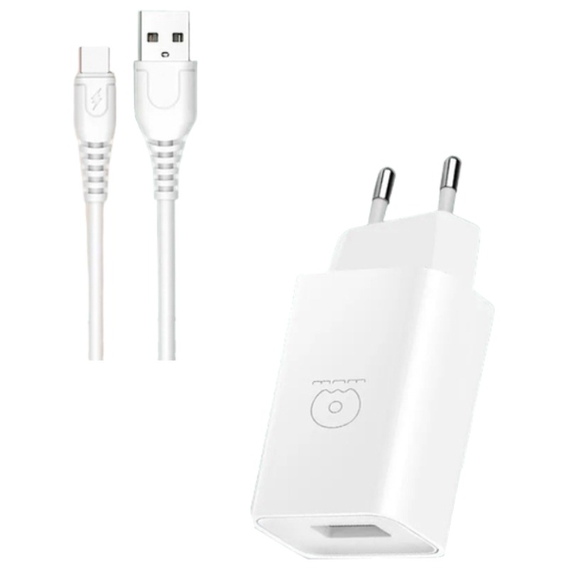 Chargeur WUW T47 2.1A Type C - Blanc