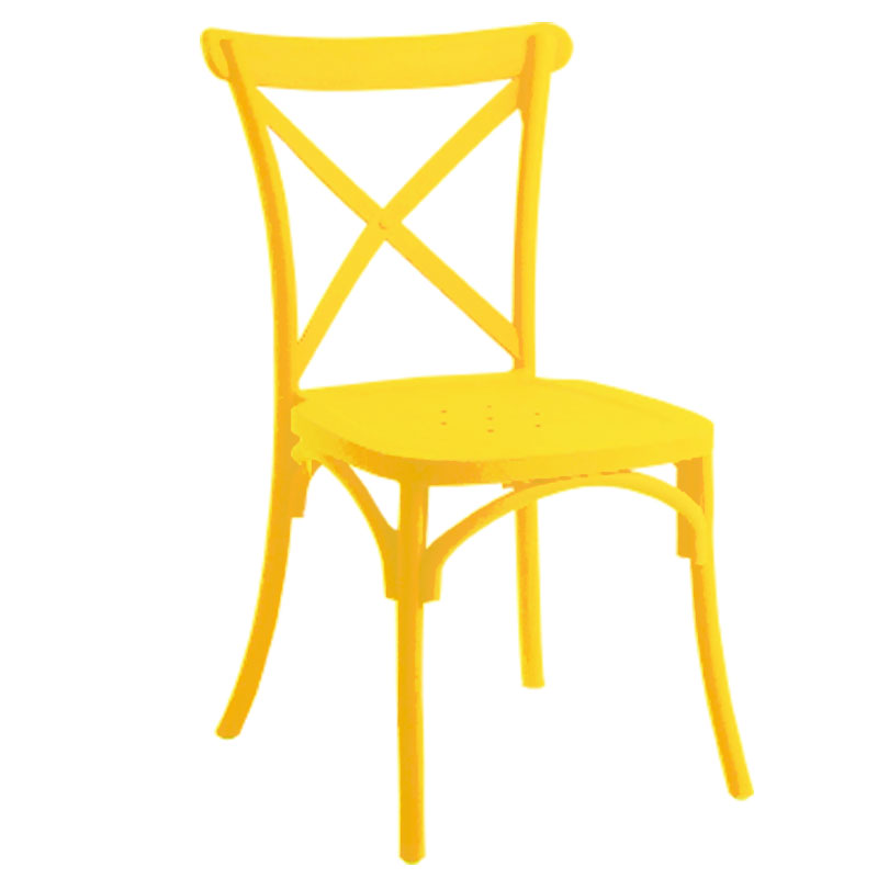 Chaise Moderne Metallika - Jaune