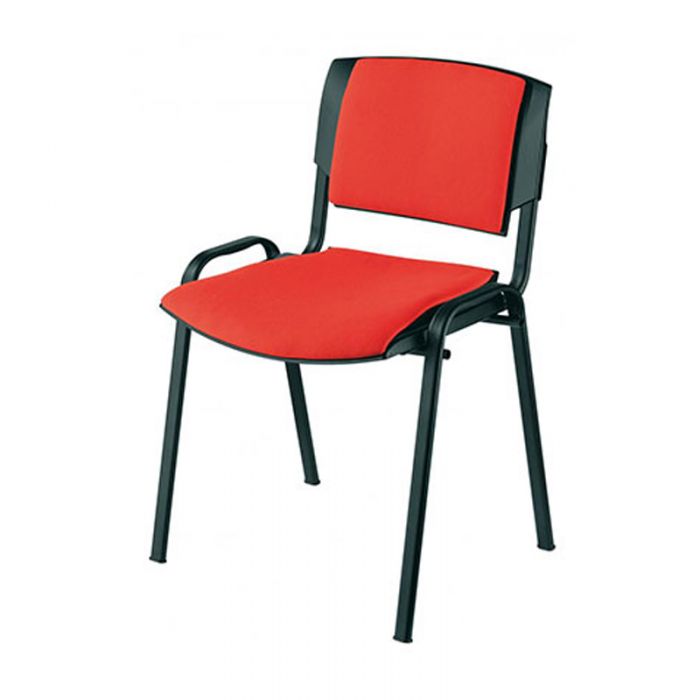 Chaise De Conférence Sygma Avec Dossier & Assie Rembourrée - Rouge