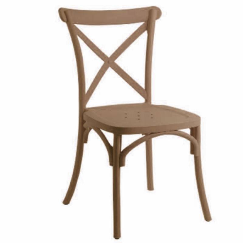 Chaise Moderne Metallika - Taupe