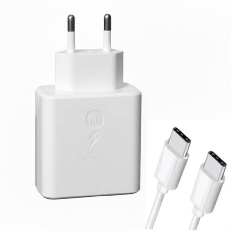 Chargeur pour Smartphone Rapide 67W avec Port USB-C - Blanc