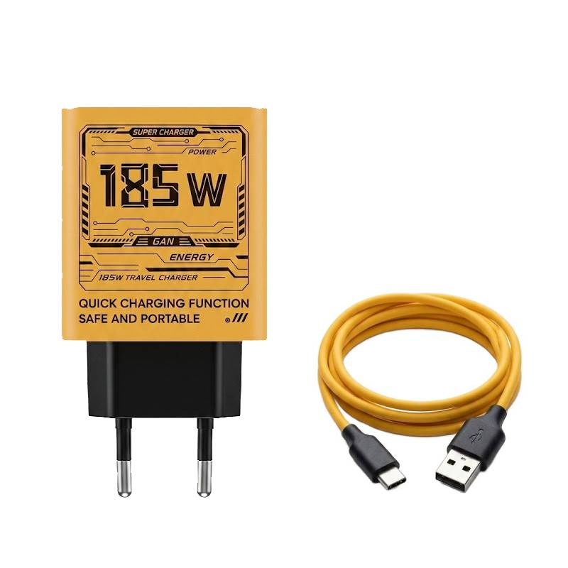 Chargeur 185W AVEC 4 PORTS + CABLE USB-A VERS USB-C