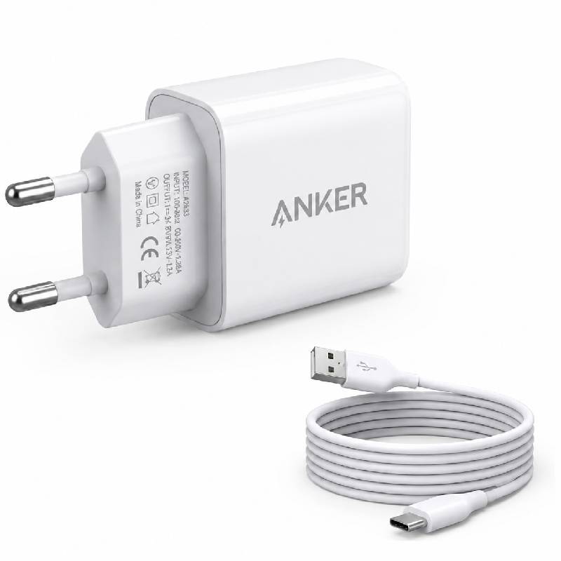 Chargeur ANKER AM-01 USB-A + Câble Type-C - ANKER