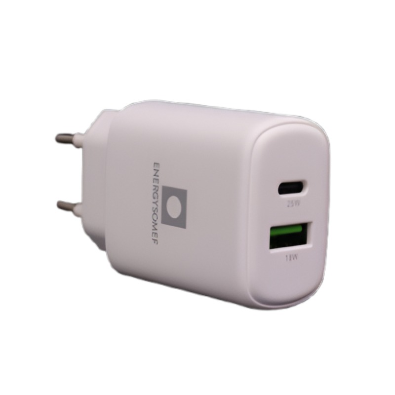 Chargeur Smarthpone Energy Somef Rapide Avec 2 Ports USB-A & USB-C 25w