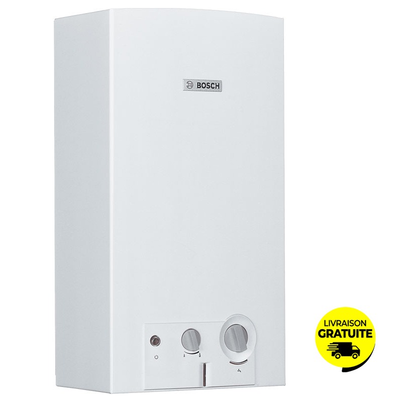 Chauffe Bain BOSCH 11 Litres Gaz Bouteille A Pile - Blanc - Bosch