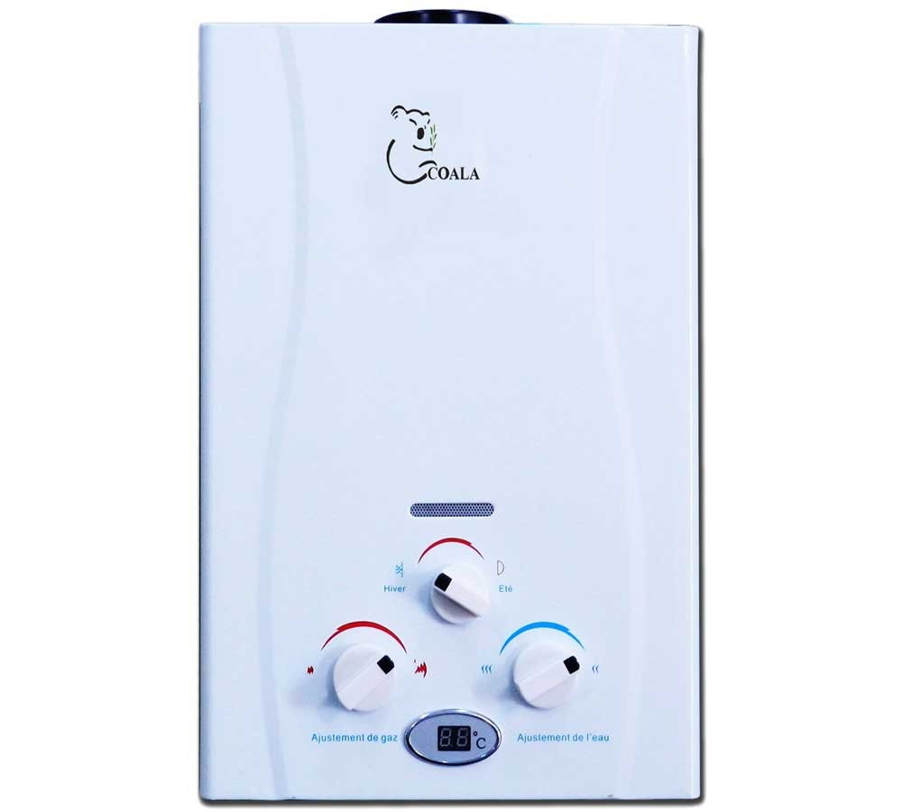 Chauffe Bain COALA 6 Litres Gaz Bouteille Blanc - COALA