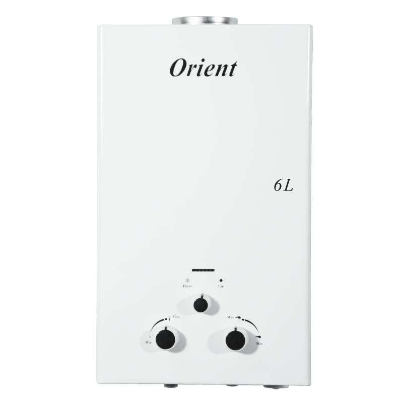 Chauffe Bain ORIENT 6 Litres Gaz Naturel - Blanc