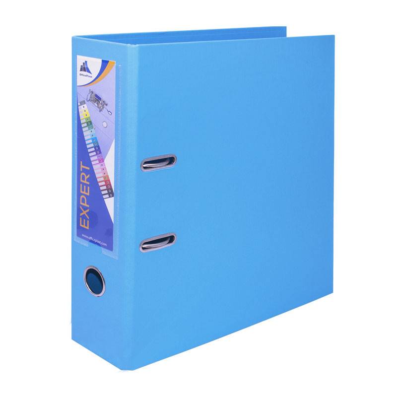 Classeur à Levier OfficePlast EXPERT Dos 80 mm A4 - Bleu Pastel - Officeplast