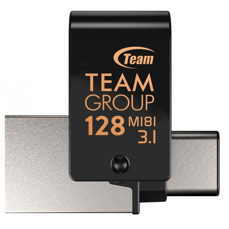 Clé USB TEAM GROUP M181 128Go OTG USB 3.1 Type C - Noir